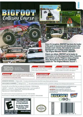 Bigfoot - Collision Course box cover back